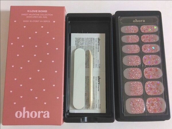 未使用分☆ohora オホーラ ジェルネイル ネイルシール 残14枚