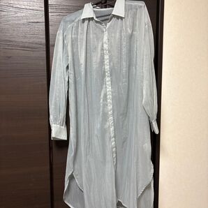 GU シアーシャツ シースルー ロングシャツ ワンピース サイズS