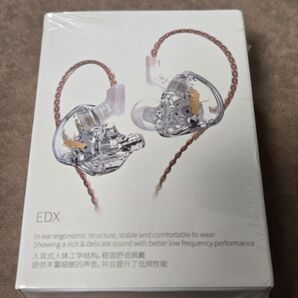 EDX 有線イヤホン クリア 新品未使用