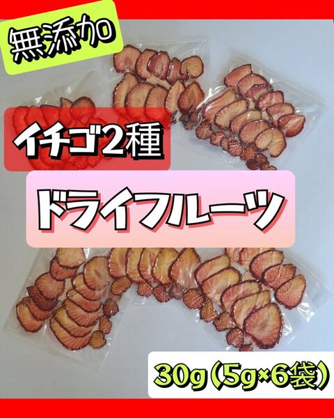 【無添加】ドライフルーツ イチゴ2種 とちあいか とちおとめ いちご