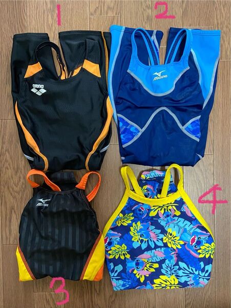 4点 競泳水着 FINA承認 140