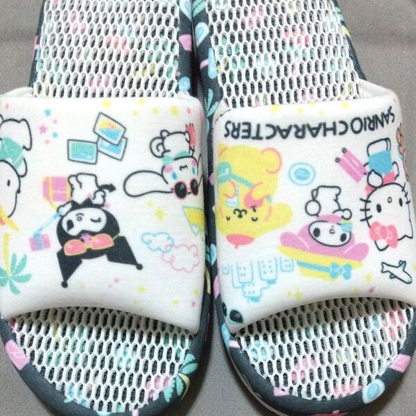 サンリオ 洗えるふかふかスリッパ ハローキティ マイメロ ポムポムプリン ポチャッコ シナモロール クロミ ☆推しクーポン