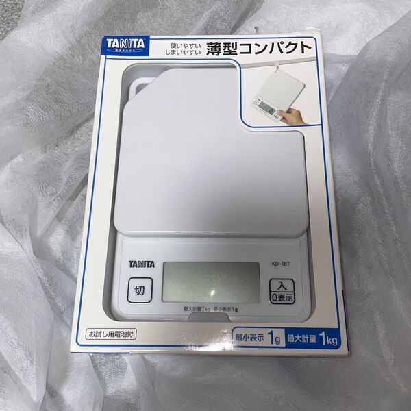 タニタ (TANITA) キッチンスケール ホワイト KD-187-WH