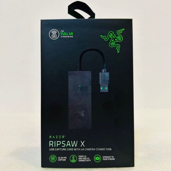 Razer Ripsaw X ビデオ キャプチャーカード 超低レイテンシー 超小型 超高速 プラグアンドプレイ 【日本正規品】