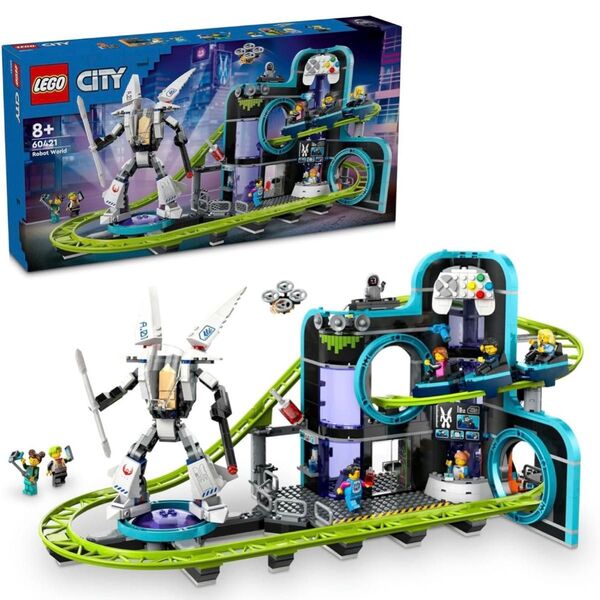 LEGO レゴ CITY シティ レゴシティのロボットワールド ジェットコースターパーク 60421