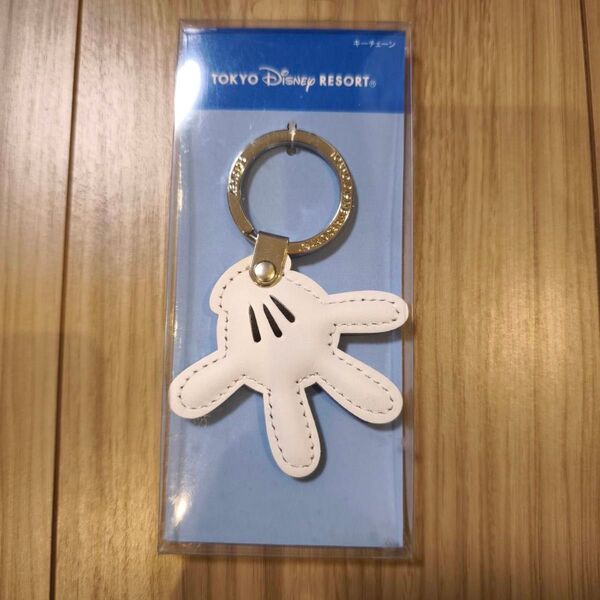 東京ディズニーリゾート ミッキー グローブ レザーキーホルダー キーチェーン