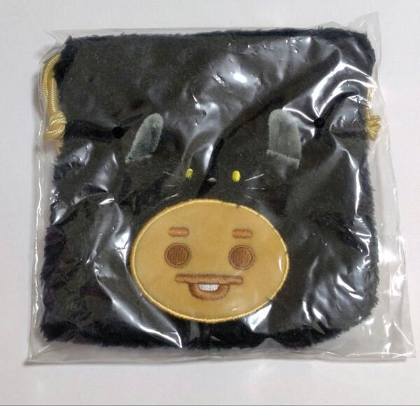 新品未使用 公式品 LINE FRIENDS BT21 SHOOKY シューキー黒猫たっとん 巾着 BTS SUGA