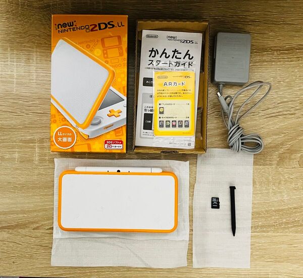 new2dsll 本体 任天堂 newニンテンドー2dsllホワイト オレンジ