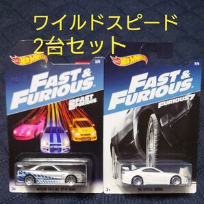 Hot Wheels NISSAN SKYLINE GTR 34 TOYOTA SUPRA ワイルドスピード ステッカー付き