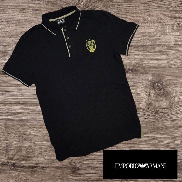 EMPORIO ARMANI EA7エンポリオアルマーニ半袖 ポロシャツ金ロゴ