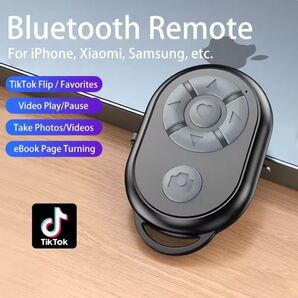 ワイヤレス Bluetooth 自撮り器 Bluetoothリモコン 携帯電話自撮りコントローラ 自撮り器 ブラック
