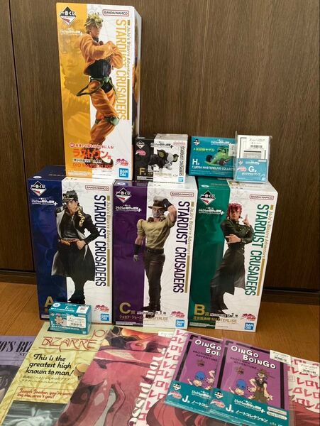 一番くじ ジョジョ 3部 フィギュア A賞 B賞 C賞 F賞 ラストワン 下位賞