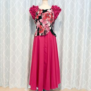 華やかフリル袖付きフラ衣装