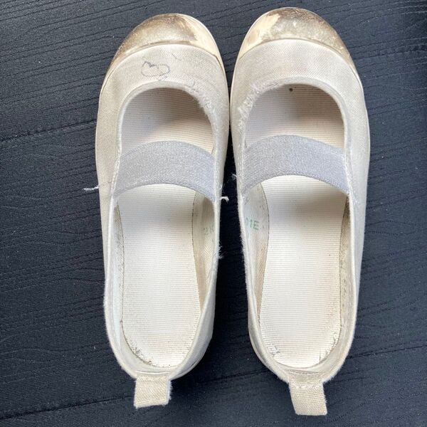 上履き シューズ 白 使用感あり
