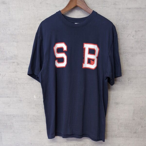 スーパービーバー XL 半袖Tシャツ アメカジ 古着 バンドT ライブT ネイビー