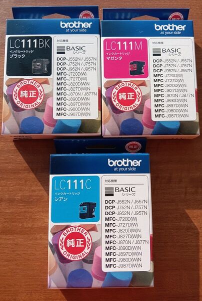 brother インクカートリッジLC111BK LC111M LC111C 未使用品