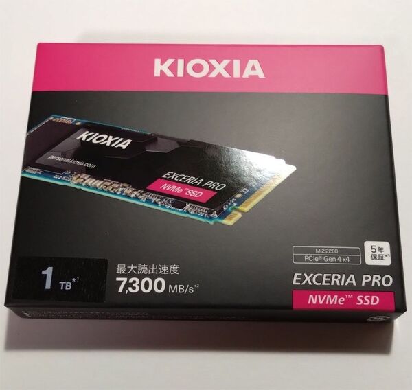 【新品】【未開封】Kioxia EXCERIA PRO SSD-CK1.0N4P/J 【送料無料】