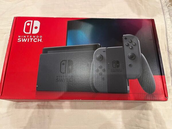 【完品】Nintendo Switch HAC-001 グレー バッテリー強化版 新品保護フォルム付き