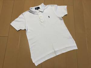 ●○ POLO RALPH LAUREN ポロ ラルフローレン ポロシャツ 120 ホワイト(白) ○●