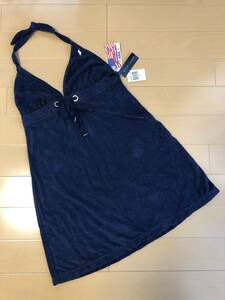 *0 new goods POLO RALPH LAUREN Polo Ralph Lauren beach dress halter-neck swimsuit pareo pie ru ground L navy 0*