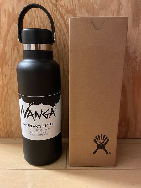 ナンガ×ハイドロフラスク×フリークスストア 18oz スタンダードマウス 黒 ブラック 新品 正規品 水筒 ステンレスボトル