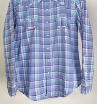 BONCOURA ボンクラ check western shirt チェック ウエスタン シャツ 38 ラベンダー b2755_画像3