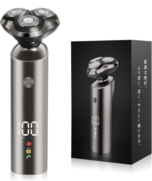 シェーバーメンズ 髭剃り 電動 メンズシェーバー 電動シェーバー ひげそり 電気シェーバー 回転式 乾湿両用 IPX6防水