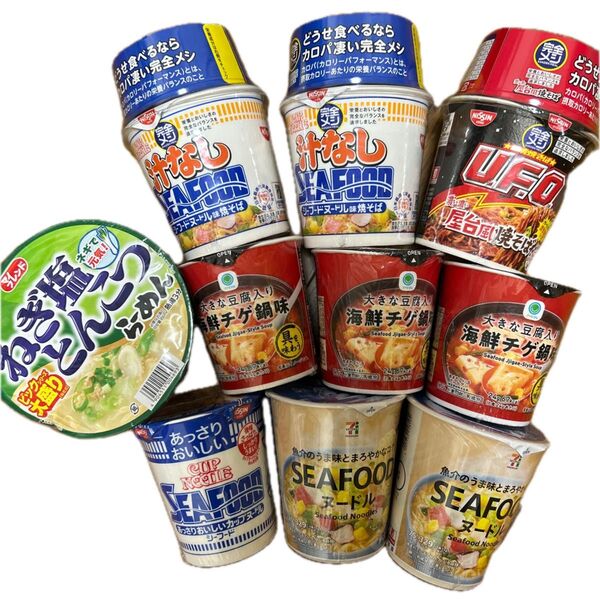 完全メシ 焼きそば カップ麺 カップヌードル 海鮮チゲスープ 訳あり食品まとめ売り