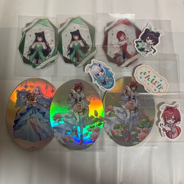 にじさんじ さんばか アンジュ・カトリーナ リゼ・ヘルエスタ 戌亥とこ 7周年 ART オフィシャル特典 ステッカー ファミマ