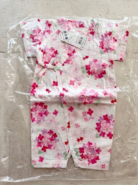新品 ミキハウス ロンパース 甚平 80