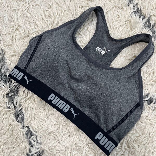 PUMA スポーツブラ S グレー 新品未使用 ジュニアにも