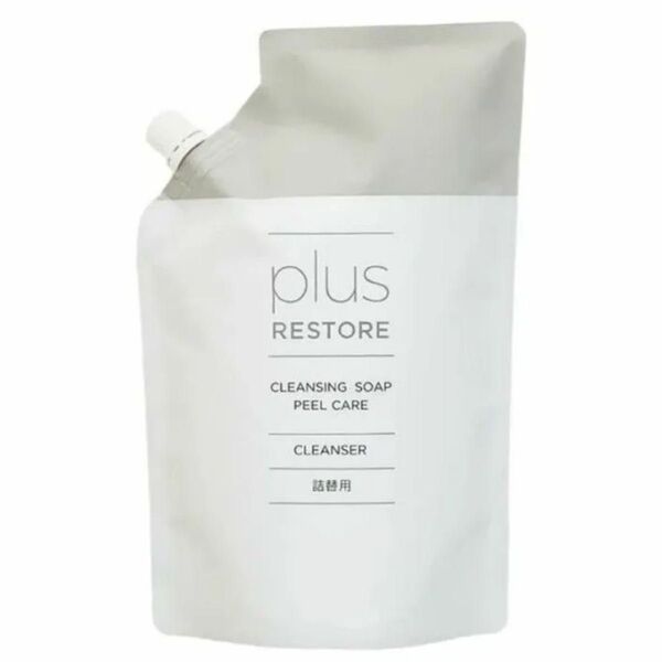 【新品】plus RESTORE クレンジングソープ泡ピールケア詰替用 500ml
