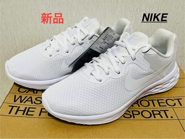 新品 23cm ナイキ スニーカー レボリューション ホワイト NIKE 白