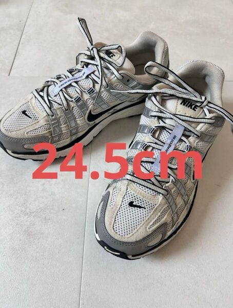 24.5cm NIKE P-6000FV6603-100 White-Silver ホワイト シルバー ナイキ