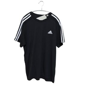 【新品】adidas シングルジャージー スリーストライプス T M 黒