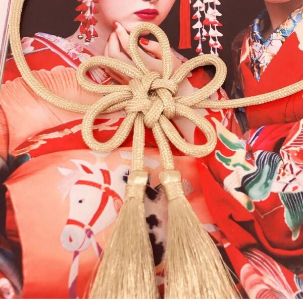 帯締め 組紐 花飾り パール 成人式 和装 振袖 着物 手組み 和装小物 着物 正絹 金糸 帯 和装小物 帯締め