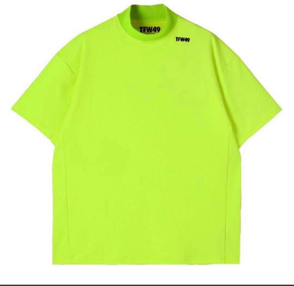 TFW49 モックネック Tシャツ イエロー XL junhashimoto ゴルフ