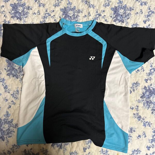 YONEX 半袖Tシャツ Oサイズ ブラック 水色 白 スポーツウェア