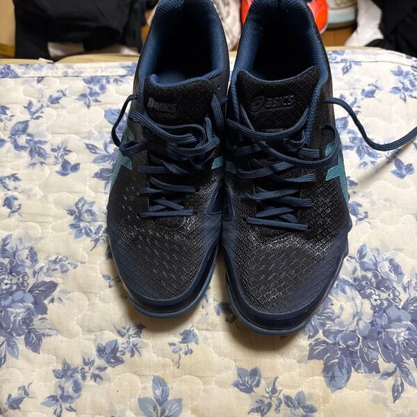 asics バドミントンシューズ 26.5cmネイビー