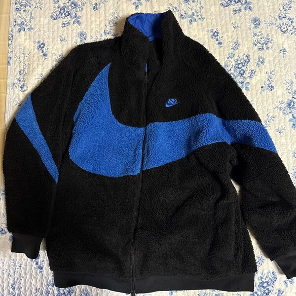 NIKE ボアジャケット 3XLサイズ ブラック×ブルー