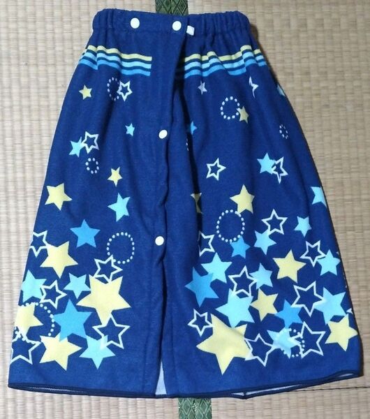 ラップタオル 男の子 ブルー 星 プール 海水浴