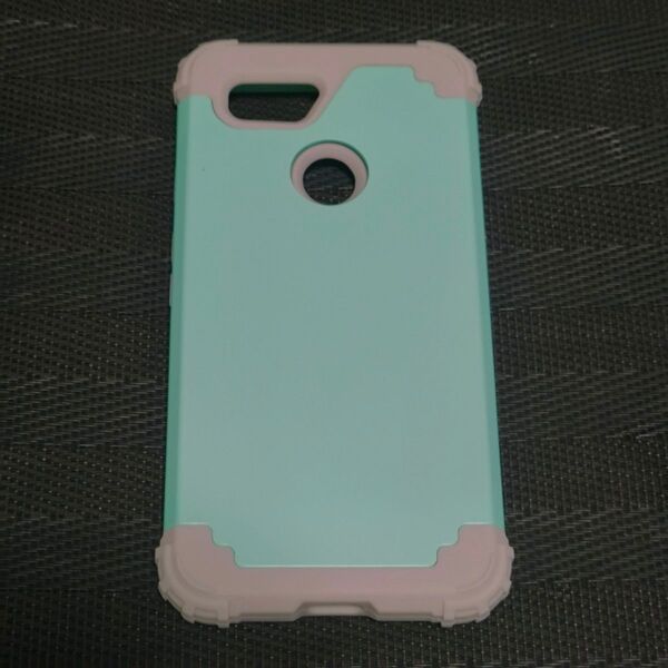 Google Pixel3 ケース グリーン 耐衝撃 TPU+PC 2重構造