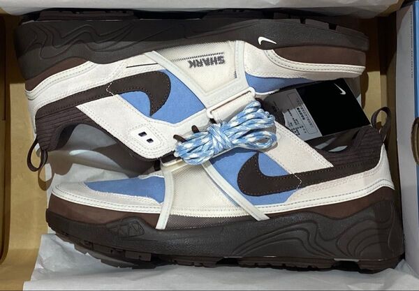 Travis Scott × Nike Zoom Field Jaxx Pale Ivory and Leche Blue30cm