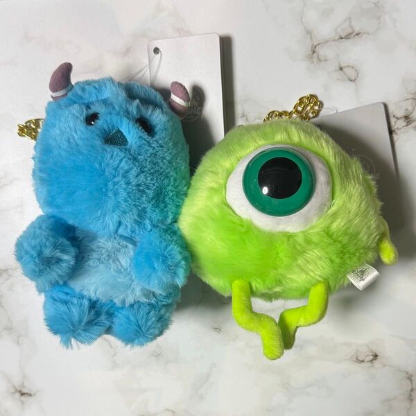 ディズニーストア モンスターズインク プラッシュキーチェーン サリー マイク