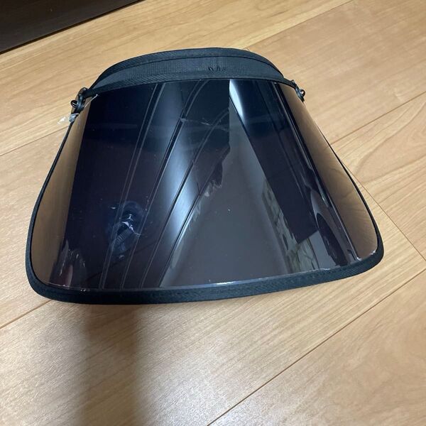 サンバイザー 紫外線対策 レディース用 UVカット自転車 帽子 日よけ UPF50 ブラック