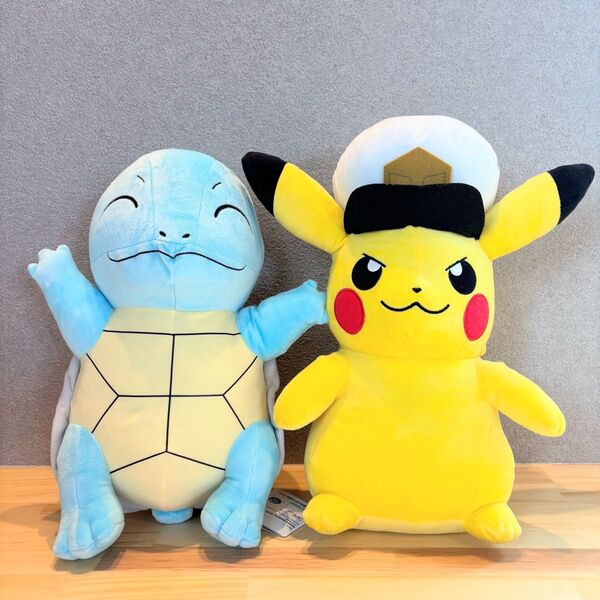 ポケットモンスター めちゃもふぐっと キャプテンピカチュウ、ゼニガメ ぬいぐるみ ポケモン