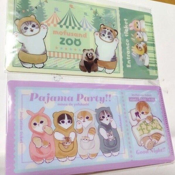 モフサンド サメにゃん撮影会 チケットファイル スイーツバスケット ZOO 2枚セット