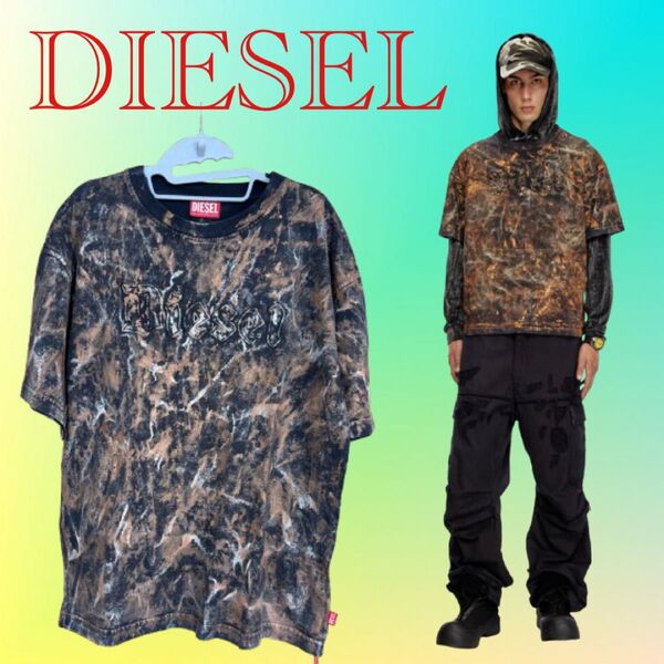【国内完売!】2024FW DIESEL T-BOXT-Q12 タイダイTシャツ Sサイズ ディーゼル 半袖