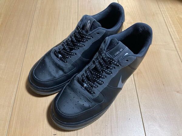 NIKE エアフォースワン スニーカー 27.5cm ブラック CD0888-001