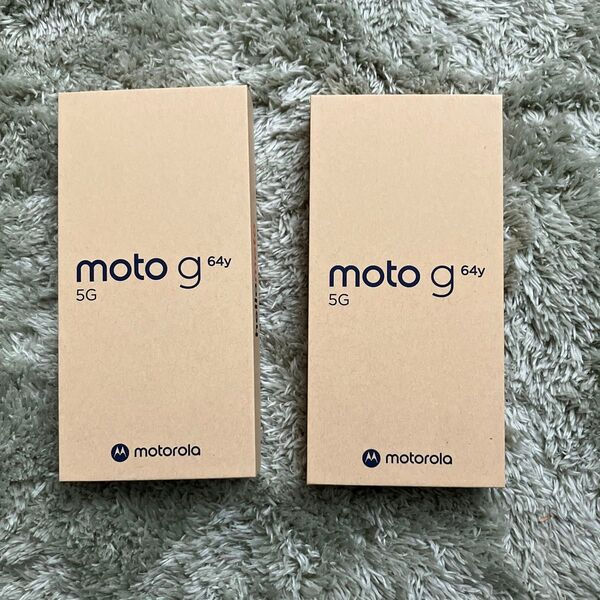 moto g64y 5G Motorolaブルー1台バニラ1台 2台セット 新品未使用 ワイモバ版